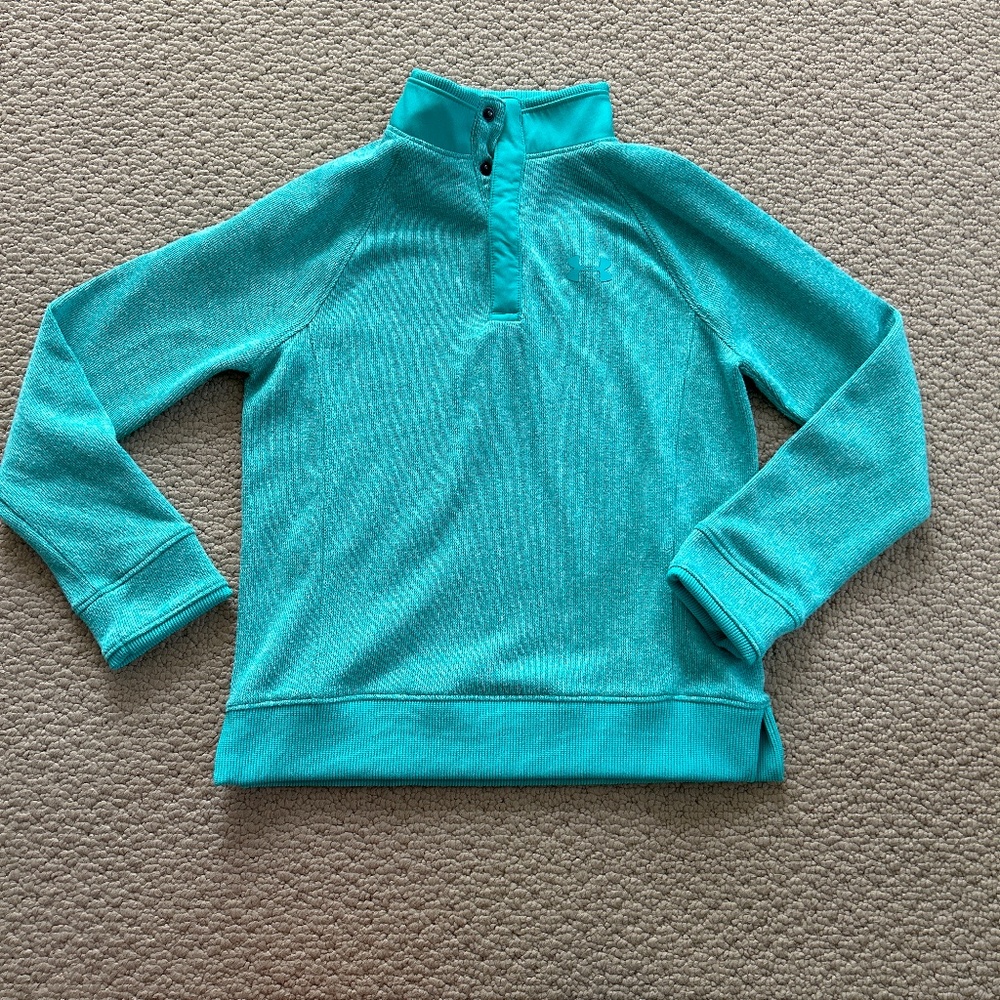 Under armour 1/4 snap pullover youth small